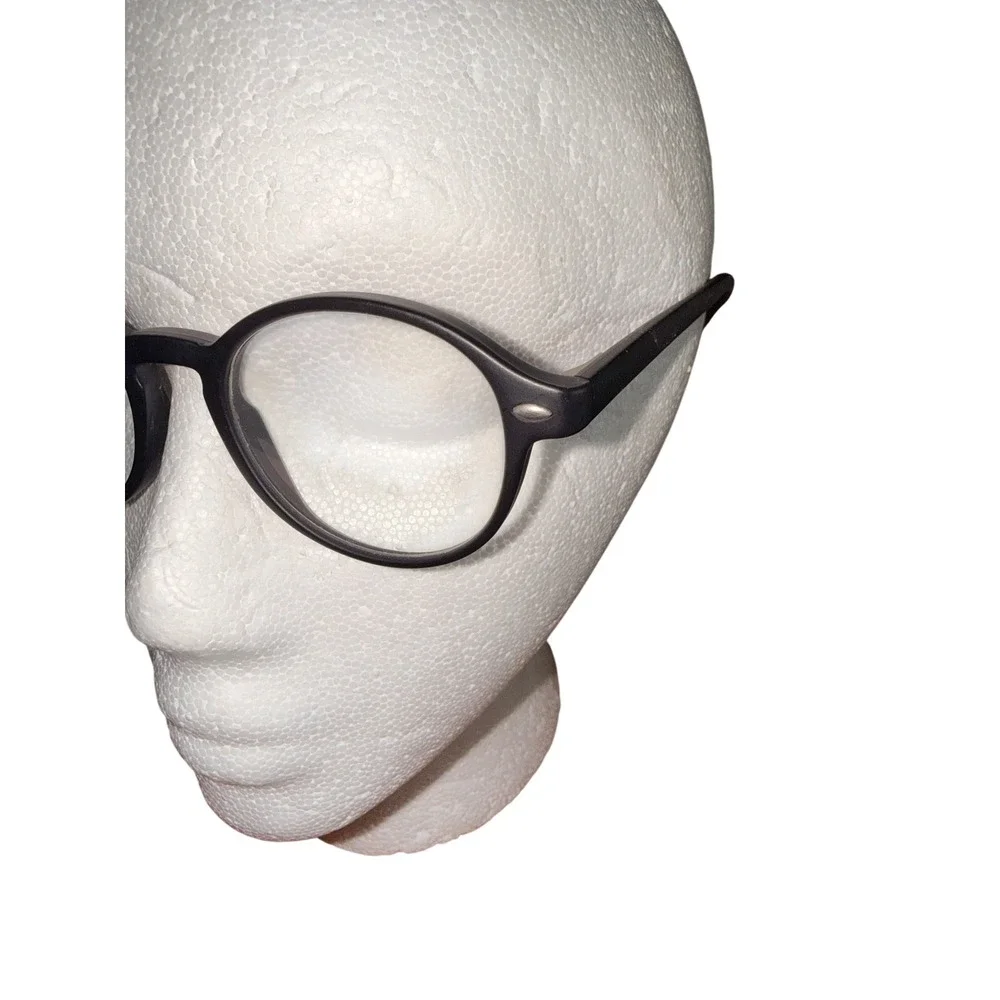 Matte Black Round Eyeglasses Frames EN3996 46-19-143 Vintage Style Retro Eyewear